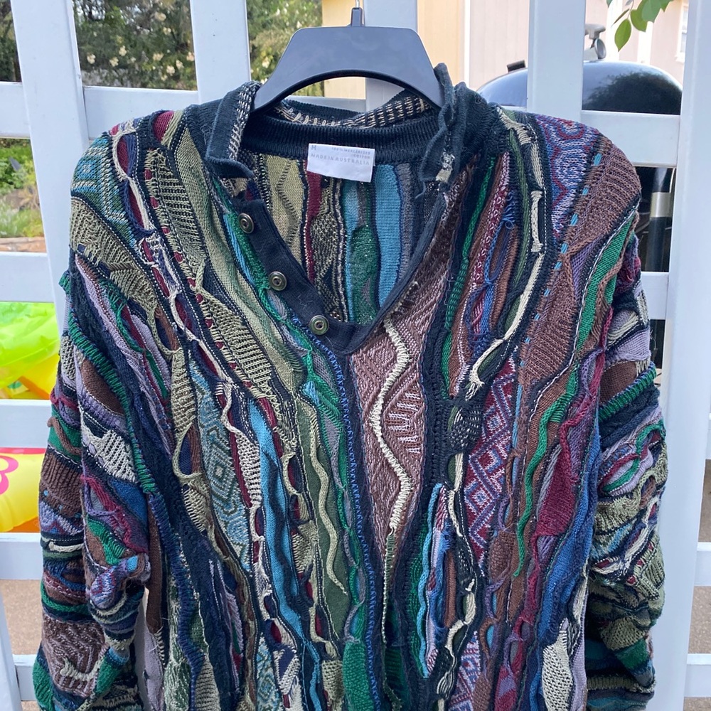 AUTHENTIC RARE BUTTON UP COOGI SWEATER FROM 80s